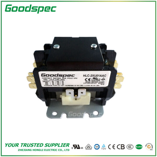 GC-2XU01AAC(2P/25A/208-240VAC) Definite Purpose Contactor