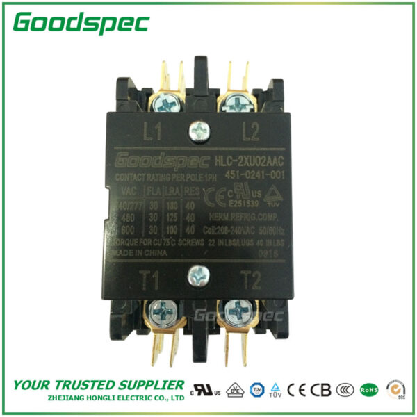 HLC-2XU02AAC(2P/30A/208-240VAC) Definite Purpose Contactor