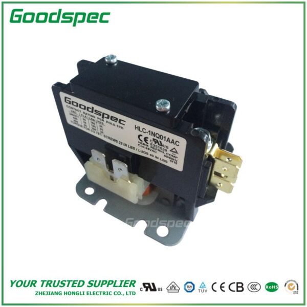 HLC-1NQ01AAC(1P/25A/24VAC) Definite Purpose Contactor