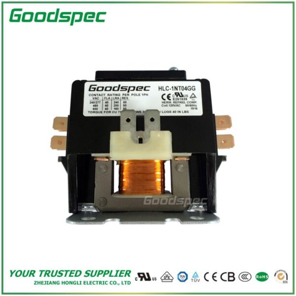 HLC-1NT04GG(1P/40A/120VAC) DEFINITE PURPOSE CONTACTOR