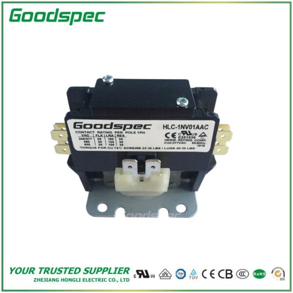products-HLC-1NV01AAC-001.jpg HLC-1NV01AAC(1P/25A/277VAC) DEFINITE PURPOSE CONTACTOR