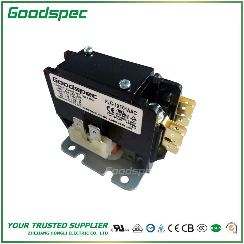 HLC-1XT01AAC(1P/25A/120VAC) Definite Purpose Contactor