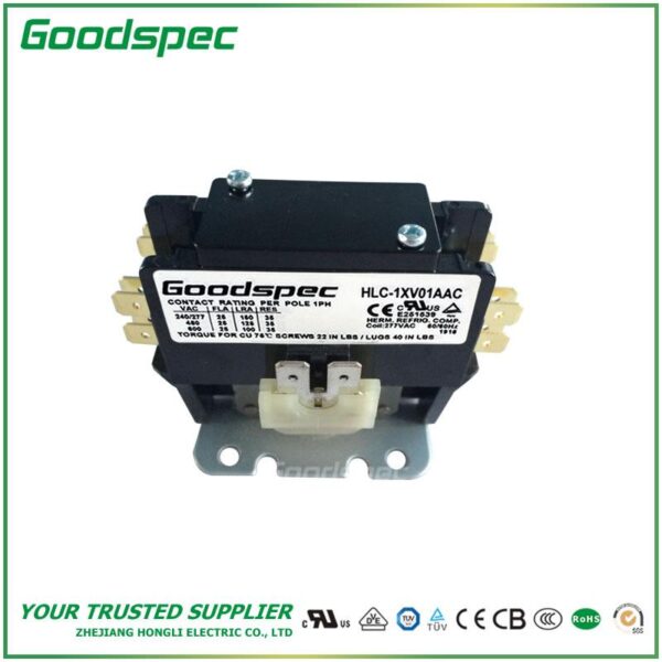 HLC-1XV01AAC(1P/25A/277VAC) Definite Purpose Contactor