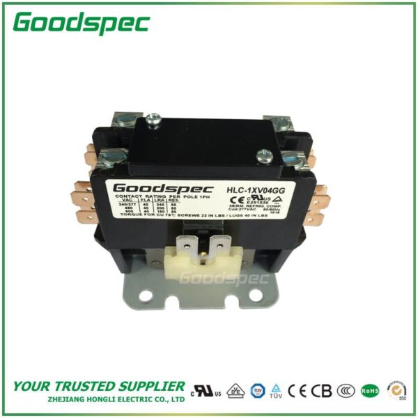 HLC-1XV04GG(1P/40A/277VAC) Definite Purpose Contactor