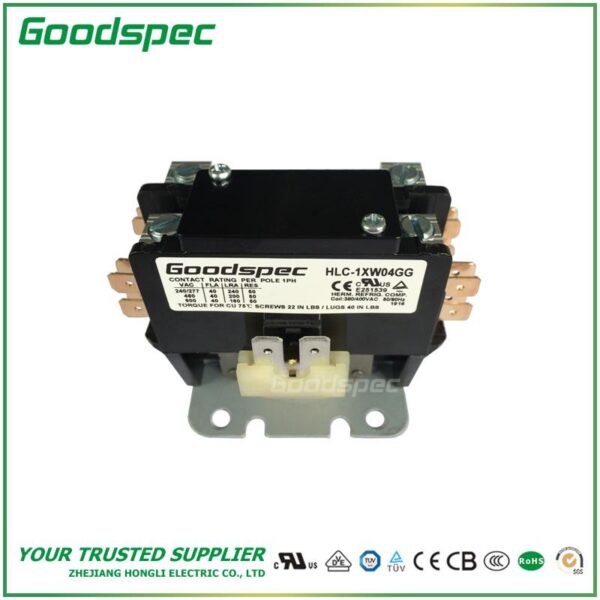 HLC-1XW04GG(1P/40A/380-400VAC) Definite Purpose Contactor