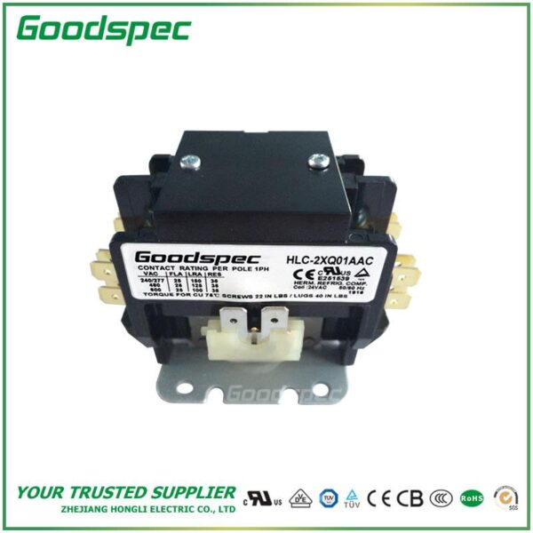HLC-2XQ01AAC(2P/25A/24VAC)Definite Purpose Contactor