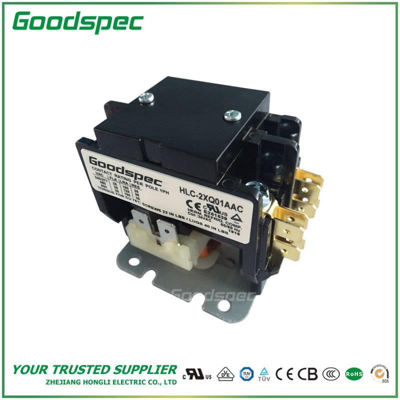 HLC-2XQ01AAC(2P/25A/24VAC)Definite Purpose Contactor