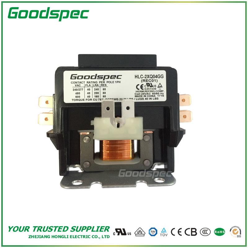 GC-2XQ04GG (2POLES/40A/24VAC) DEFINITE PURPOSE CONTACTOR