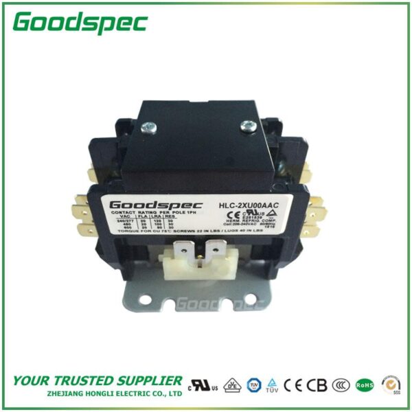 HCC-2XU00AAC(2P/20A/208-240VAC) DEFINITE PURPOSE CONTACTOR