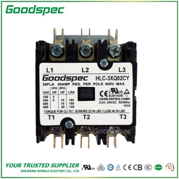C-3XQ02CY(3P/30A/24VAC)DEFINITE PURPOSE CONTACTOR