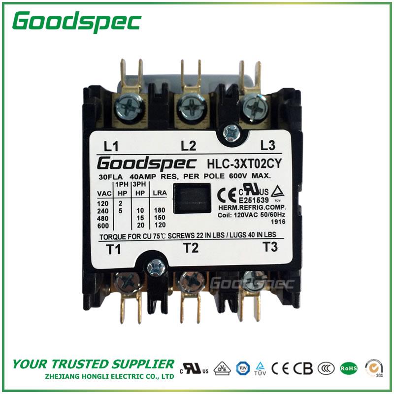 GC-3XT02CY(3P/30A/120VAC)DEFINITE PURPOSE CONTACTOR