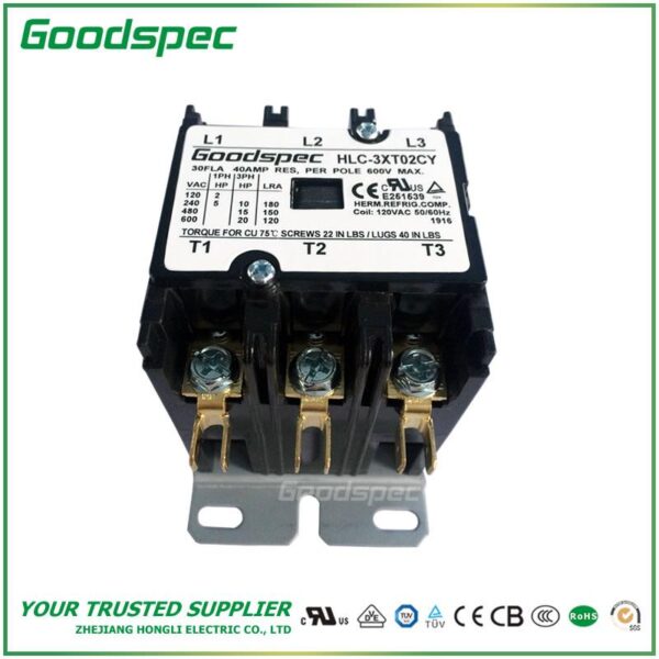 GC-3XT02CY(3P/30A/120VAC)DEFINITE PURPOSE CONTACTOR