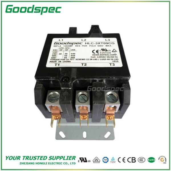 HLC-3XT09CG(3P/90A/120VAC)DEFINITE PURPOSE CONTACTOR