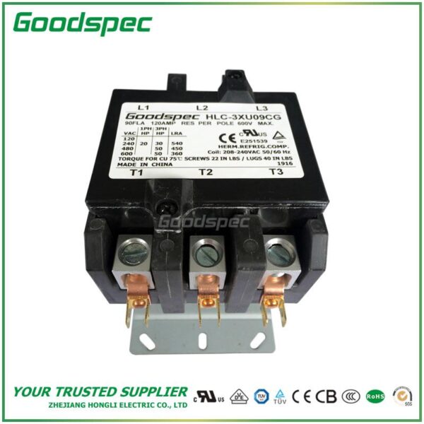 HLC-3XU09CG(3P/90A/208-240VAC)DEFINITE PURPOSE CONTACTOR