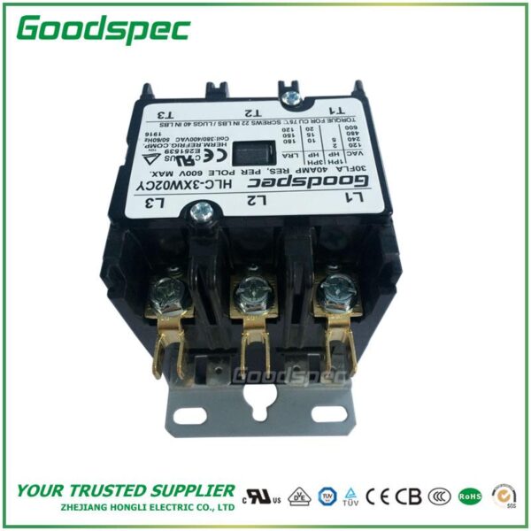 HLC-3XW02CY(3P/30A/380-400VAC) Definite Purpose Contactor