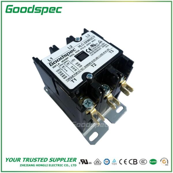 HLC-3XW02CY(3P/30A/380-400VAC) Definite Purpose Contactor