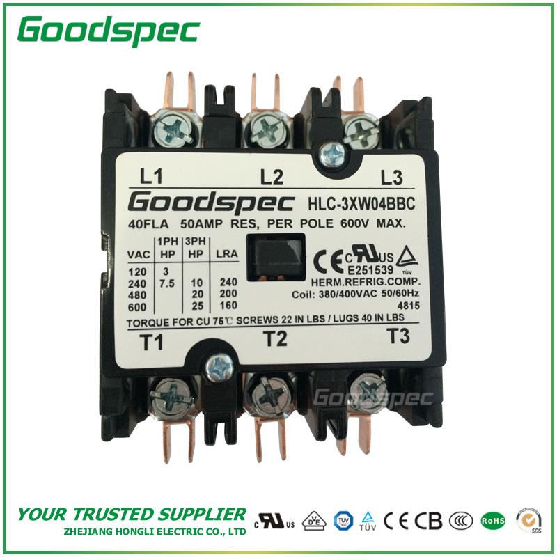 HLC-3XW04BBC(3POLES/40A/380-400VAC) Definite Purpose Contactor