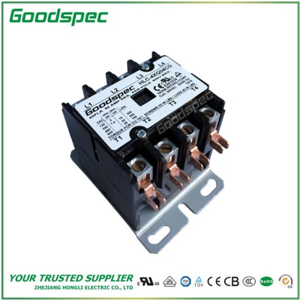 HLC-4XQ04CG(4P/40A/24V) DEFINITE PURPOSE CONTACTOR