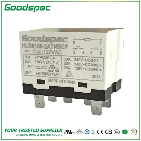 HLR6100-2ATNBCF-VAC120 High Power Relay