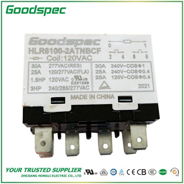 HLR6100-2ATNBCF-VAC120 High Power Relay